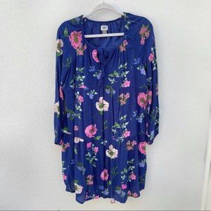 Old Navy floral dress babydoll peasant boho tunic bohemian